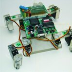 Fot. 1a. Robot  czteronożny napędzany serwami modelarskimi