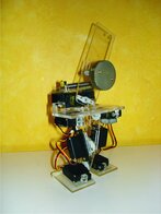 Fot. 1b. Robot  dwunożny napędzany serwami modelarskimi