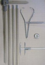 Podstawowy zestaw narzędzi do pomiarów antropometrycznych