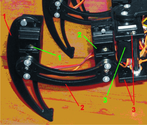 Rys. 6. Widok elementów nogi robota