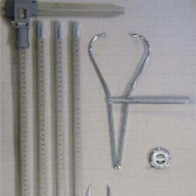 Rys. 1. Podstawowy zestaw narzędzi do pomiarów antropometrycznych